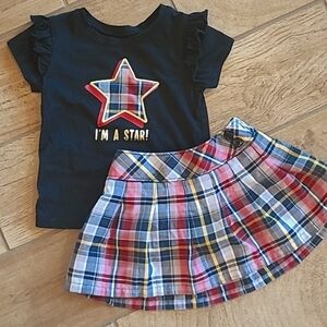 18M Girl Skort Top Set